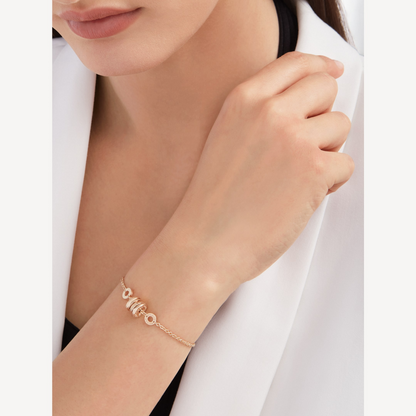 [⭐Haelin Jewelry]ZERO 1 SOFT PINK GOLD BRACELET