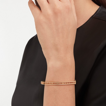 [⭐Haelin Jewelry]ZERO 1 SPIRAL LOGO PINK GOLD BRACELET