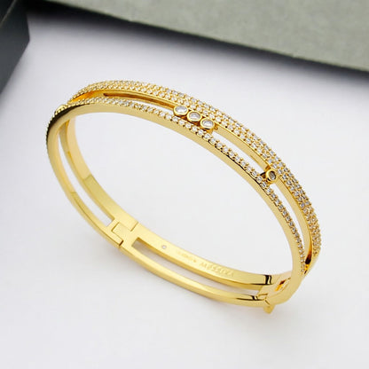 [⭐Haelin Jewelry]Move Romane pavé bangle