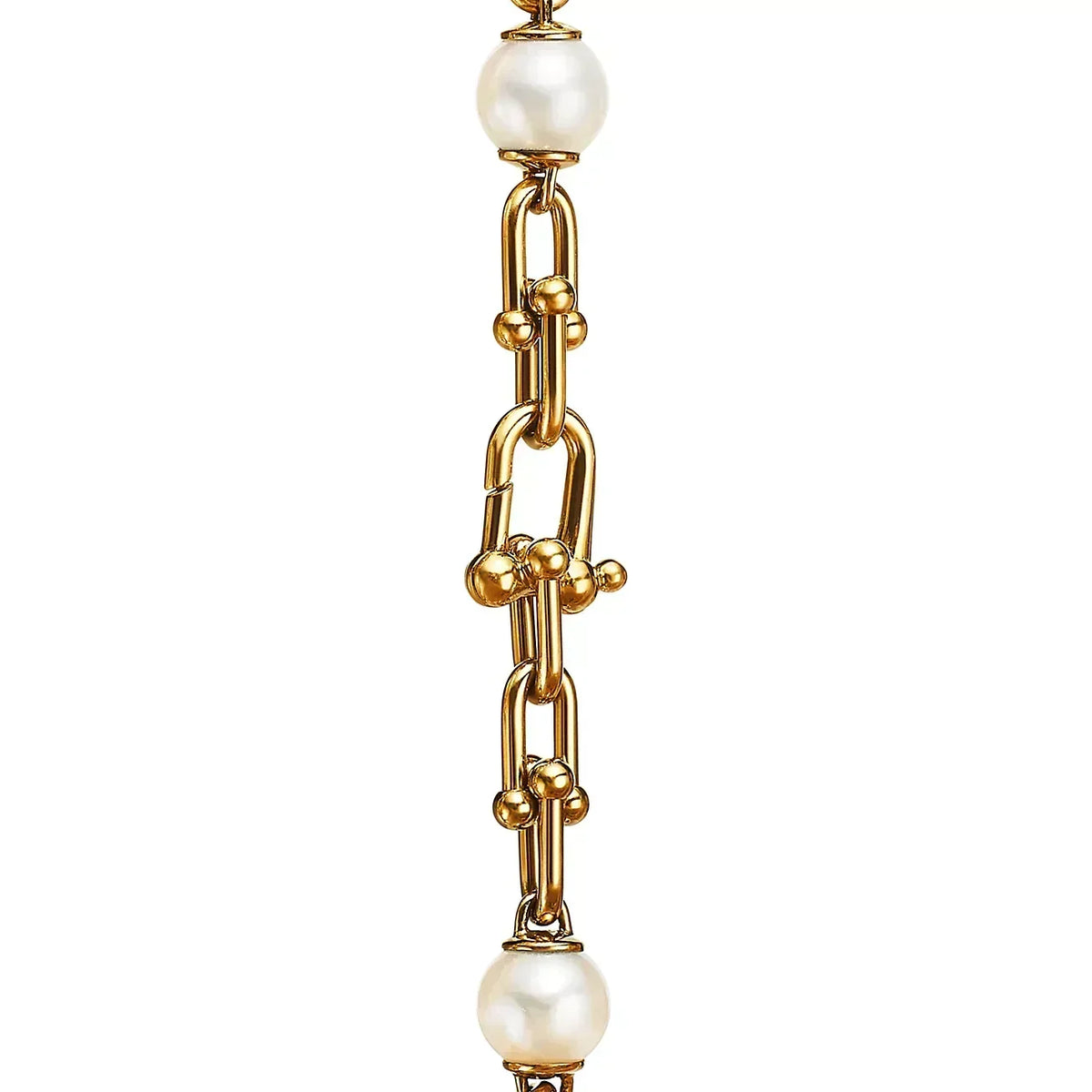 [Haelin Jewelry]LINK BRACELET GOLD WITH FRESHWATER PEARLS