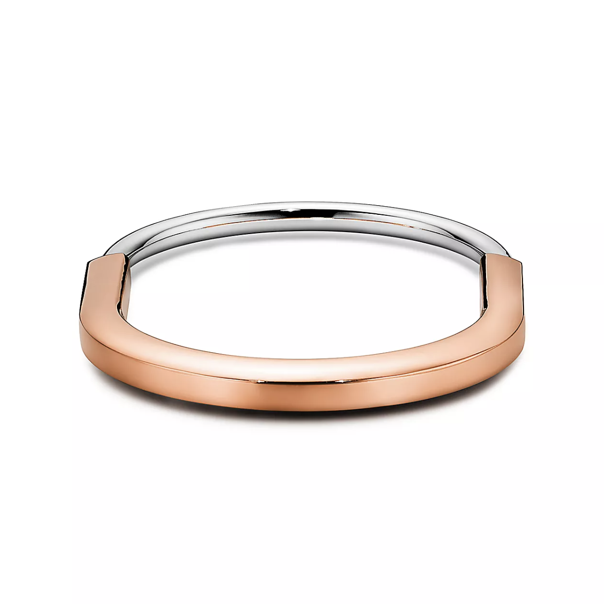[Haelin Jewelry]LOCK BRACELET ROSE AND WHITE GOLD