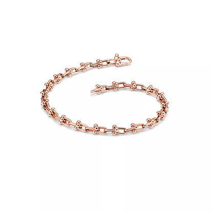 [Haelin Jewelry]HARDWEAR MICRO LINK 44 MOTIF PINK GOLD BRACELET