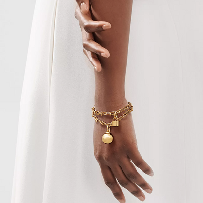 [Haelin Jewelry]HARDWEAR SMALL WRAP GOLD BRACELET