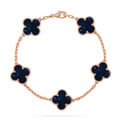 [⭐Haelin Jewelry]CLOVER 5 MOTIF PIETERSITE BRACELET COLLECTION