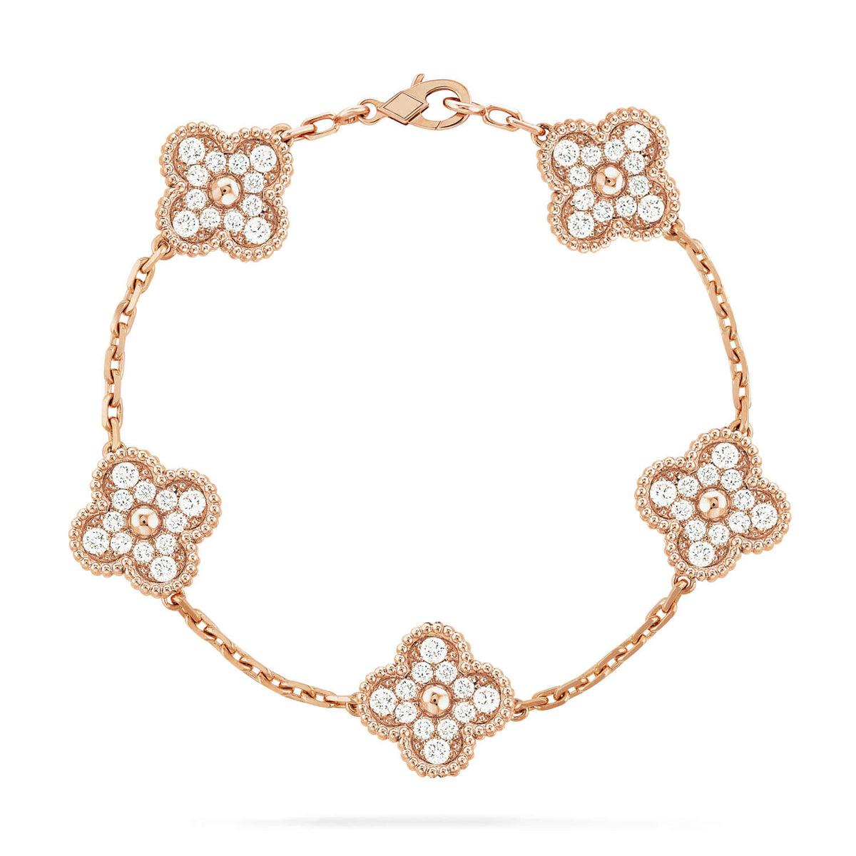 [⭐Haelin Jewelry] CLOVER 5 MOTIF FULL DIAMOND BRACELET COLLECTION