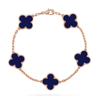[⭐Haelin Jewelry]CLOVER 5 MOTIF LAPIS LAZULI BRACELET COLLECTION