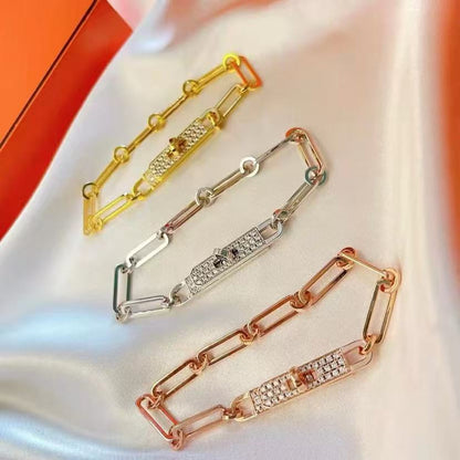 [⭐Haelin Jewelry]CHAINE BRACELET SMALL MODEL DIAMOND