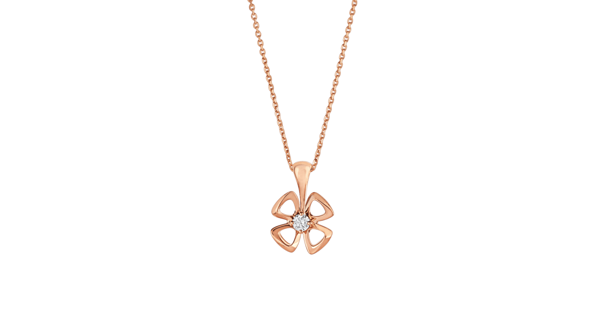 [⭐Haelin Jewelry]FIOREVER NECKLACE DIAMOND CENTER