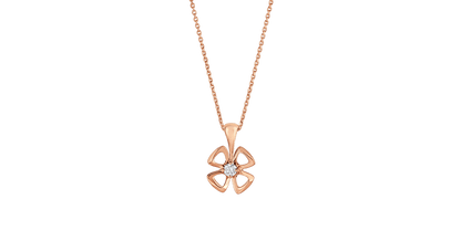[⭐Haelin Jewelry]FIOREVER NECKLACE DIAMOND CENTER