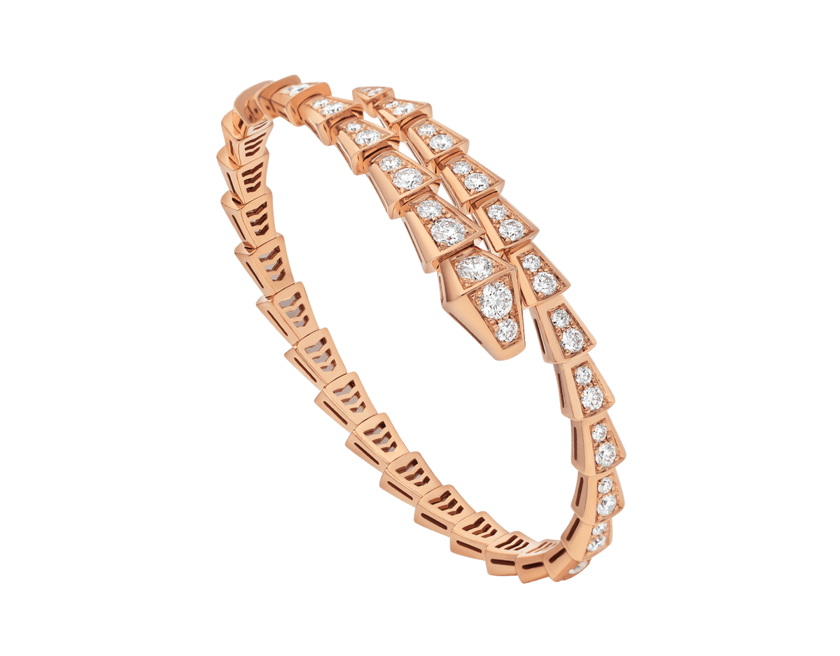 [⭐Haelin Jewelry]SERPENTI BRACELET 6.8MM PINK GOLD DIAMOND