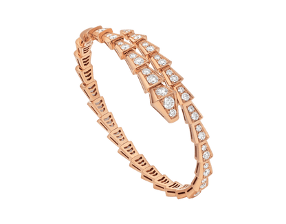 [⭐Haelin Jewelry]SERPENTI BRACELET 6.8MM PINK GOLD DIAMOND