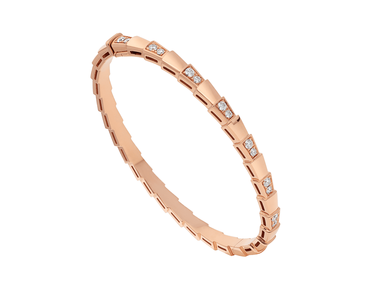 [⭐Haelin Jewelry]SERPENTI SMALL BRACELET PINK GOLD DIAMOND