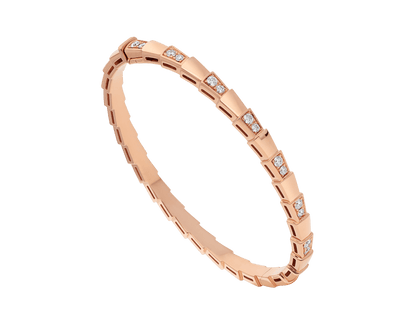 [⭐Haelin Jewelry]SERPENTI SMALL BRACELET PINK GOLD DIAMOND