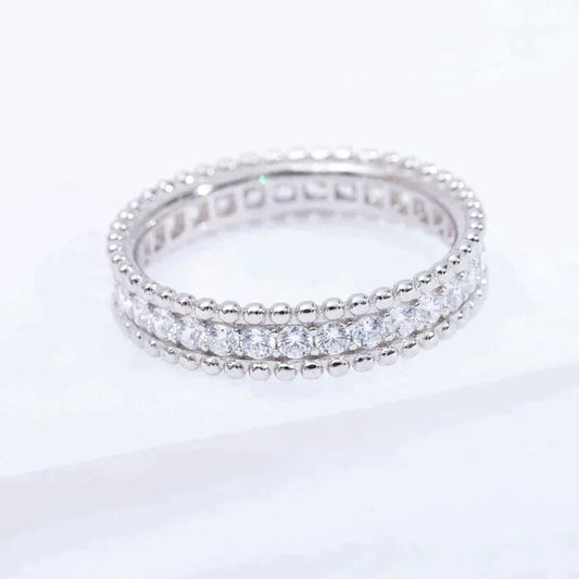 [⭐Haelin Jewelry]PERLEE DIAMOND SILVER RING