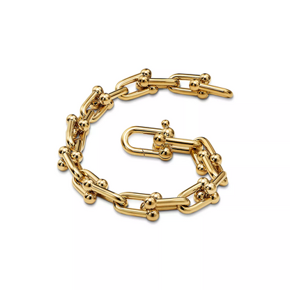 [Haelin Jewelry]HARDWEAR MEDIUM LINK 20 MOTIF GOLD BRACELET