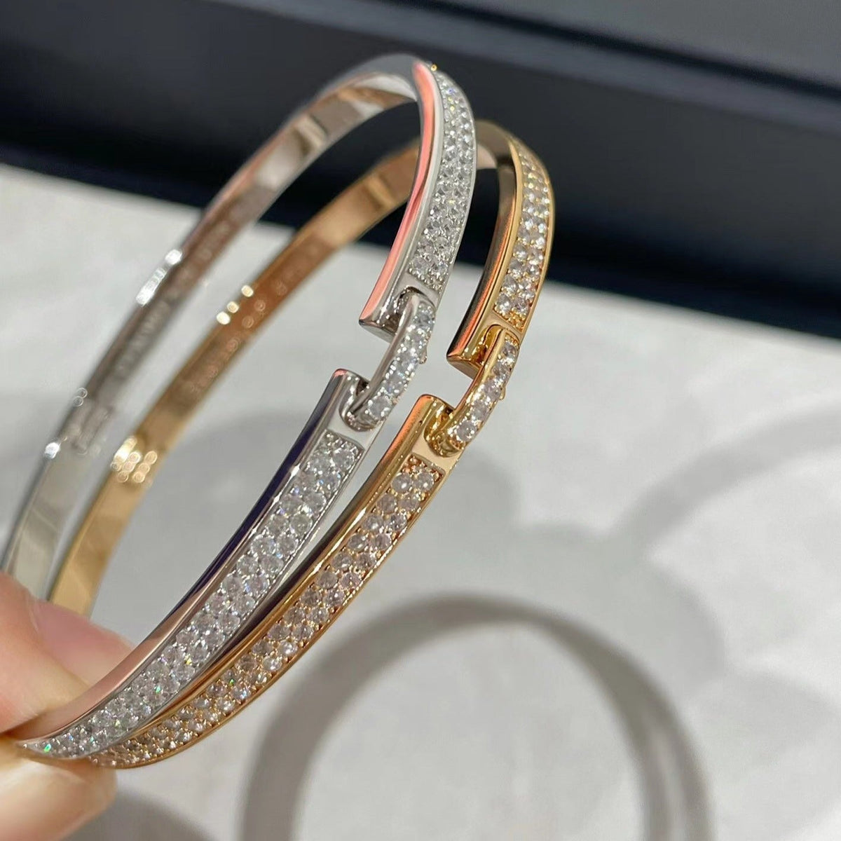 [⭐Haelin Jewelry]LIENS VIDENCE DIAMOND PAVED BRACELET