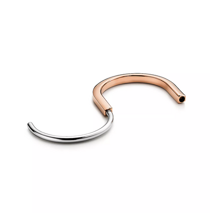 [Haelin Jewelry]LOCK BRACELET ROSE AND WHITE GOLD