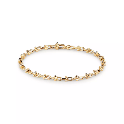 [Haelin Jewelry]HARDWEAR MICRO LINK 44 MOTIF GOLD BRACELET