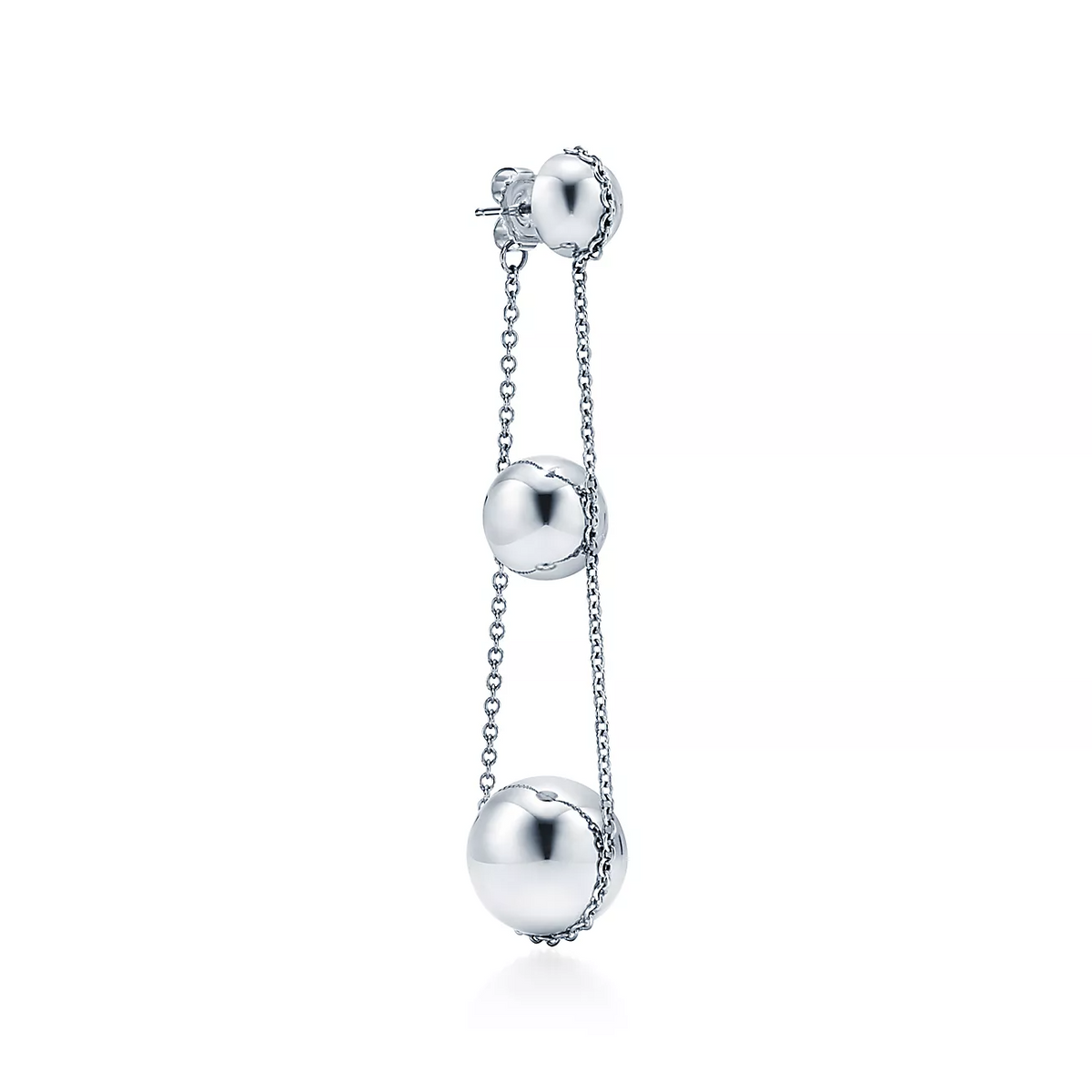 [Haelin Jewelry]TRIPLE DROP SILVER EARRINGS