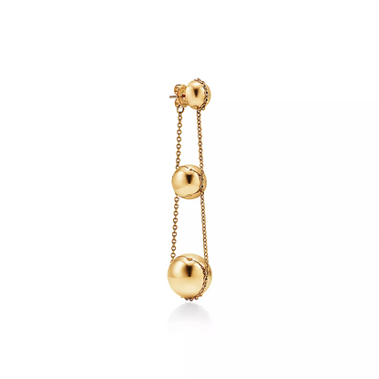 [Haelin Jewelry]TRIPLE DROP GOLD EARRINGS