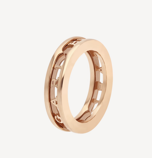 [⭐Haelin Jewelry]ZERO 1 ONE-BAND WITH OPENWORK LOGO SPIRAL RING