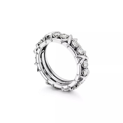 [Haelin Jewelry]SIXTEEN STONE SILVER RING