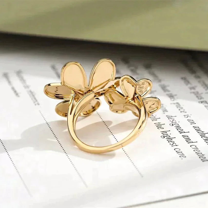 [⭐Haelin Jewelry]CLOVER COMOS GOLD DIAMOND RING