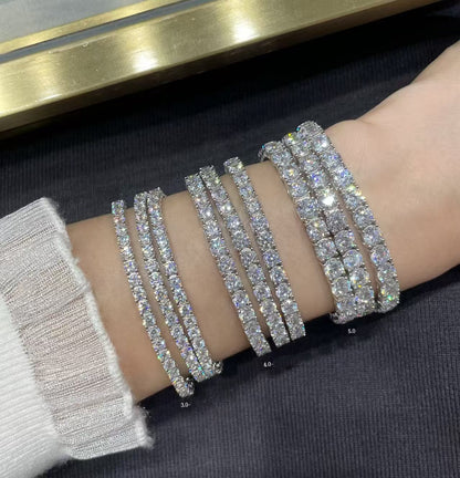 [⭐Haelin Jewelry jewelrys]TENNIS BRACELET WITH FULL DIAMOND SETTING