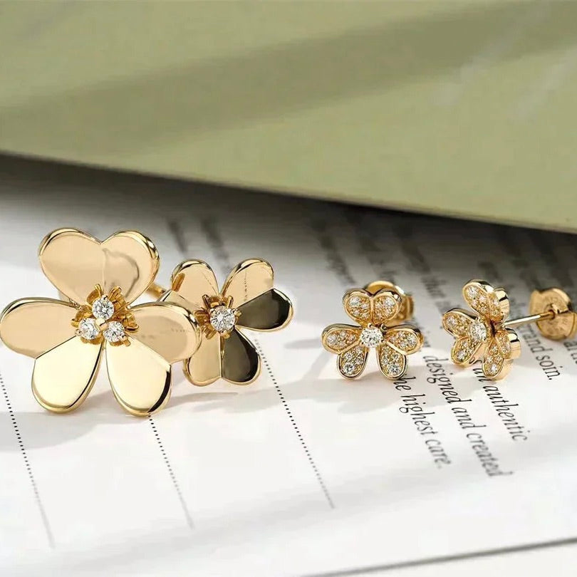 [⭐Haelin Jewelry]CLOVER COMOS GOLD DIAMOND RING