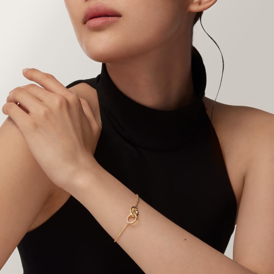 [⭐Haelin Jewelry]LOVE BRACELET DOUBLE RING