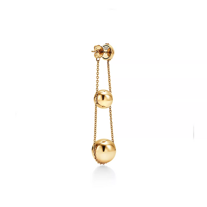 [Haelin Jewelry]TRIPLE DROP GOLD EARRINGS