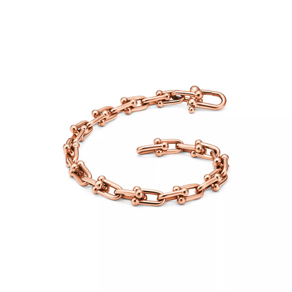 [Haelin Jewelry]HARDWEAR SMALL LINK 26 MOTIF PINK GOLD BRACELET