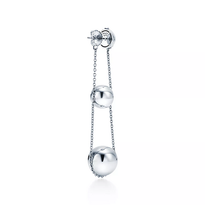 [Haelin Jewelry]TRIPLE DROP SILVER EARRINGS