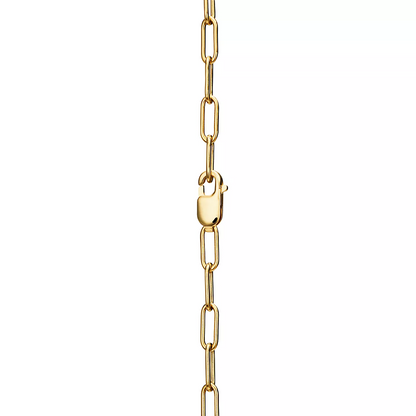 [Haelin Jewelry]LOCK NECKLACE MEDIUM PENDANT GOLD PAVED DIAMONDS