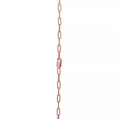 [Haelin Jewelry]LOCK MEDIUM PENDANT PINK DIAMOND PINK GOLD NECKLACE