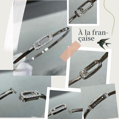 [⭐Haelin Jewelry]Move Uno pavé flex bangle medium