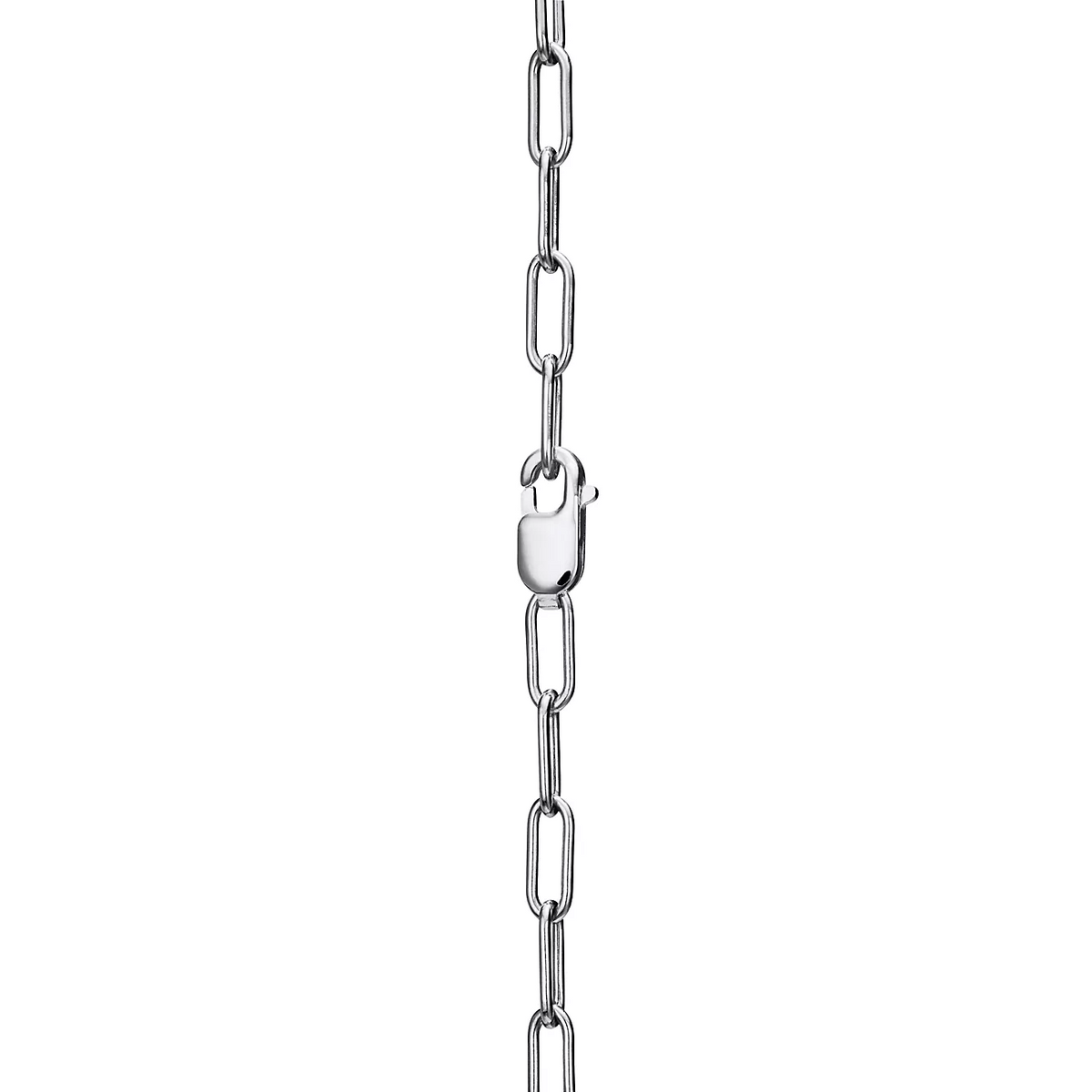 [Haelin Jewelry]LOCK NECKLACE MEDIUM PENDANT SILVER PAVED DIAMONDS