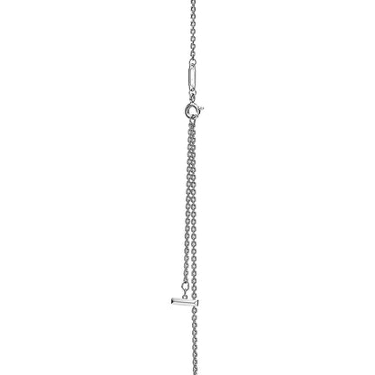 [Haelin Jewelry]T CIRCLE PENDENT SILVER NECKLACE