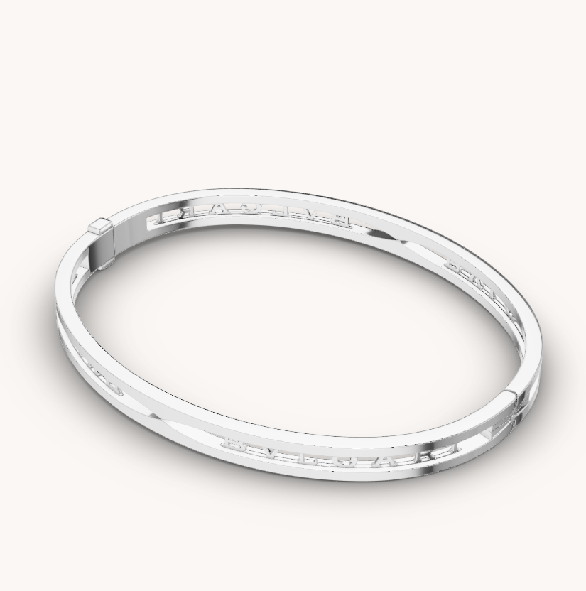 [⭐Haelin Jewelry]ZERO 1 SPIRAL LOGO SILVER BRACELET