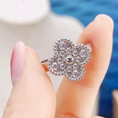 [⭐Haelin Jewelry]CLOVER DIAMOND RING