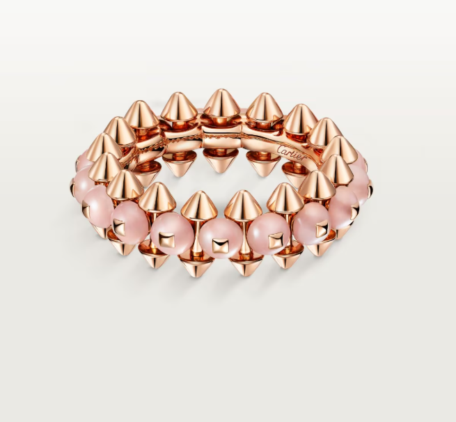 [⭐Haelin Jewelry]CLASH ELEGANT ROSE GOLD RING FEATURING NATURAL AGATE