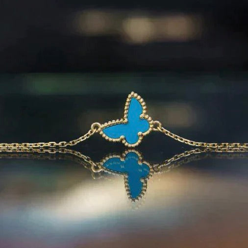 [⭐Haelin Jewelry]BUTTERFLY TURQUOISE BUTTERFLY BRACELET