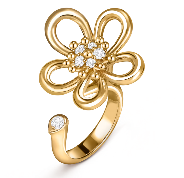 [⭐Haelin Jewelry]Flowerlace Between the Finger