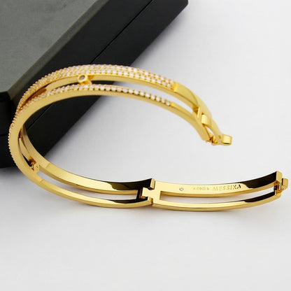 [⭐Haelin Jewelry]Move Romane pavé bangle