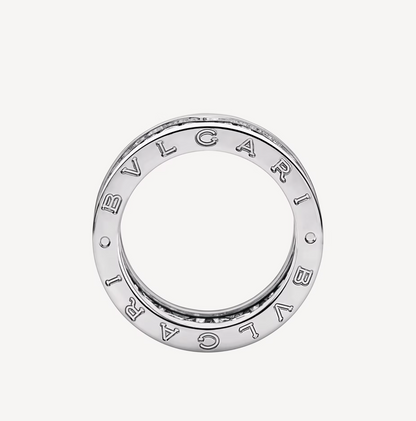 [⭐Haelin Jewelry]ZERO 1 WITH PAVED DIAMONDS ON THE SPIRAL RING