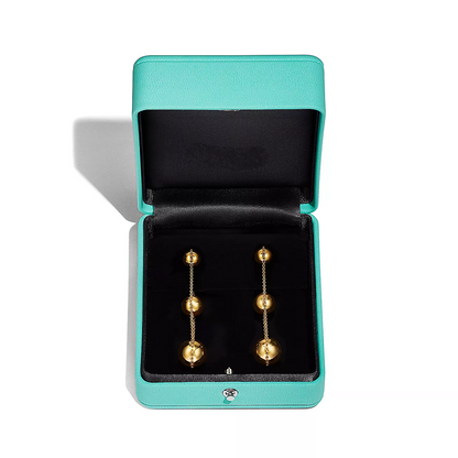 [Haelin Jewelry]TRIPLE DROP GOLD EARRINGS