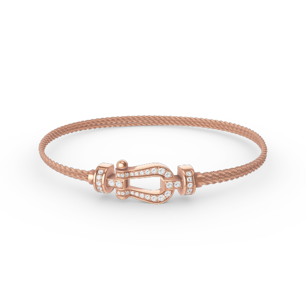 [⭐Haelin Jewelry]FORCE SMALL HORSESHOE  DIAMOND CHAIN ROPE BRACELET