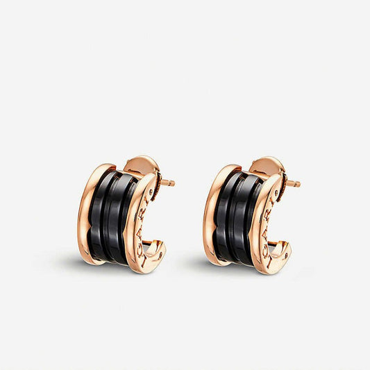 [⭐Haelin Jewelry]ZERO 1 PINK GOLD CERAMIC EARRINGS