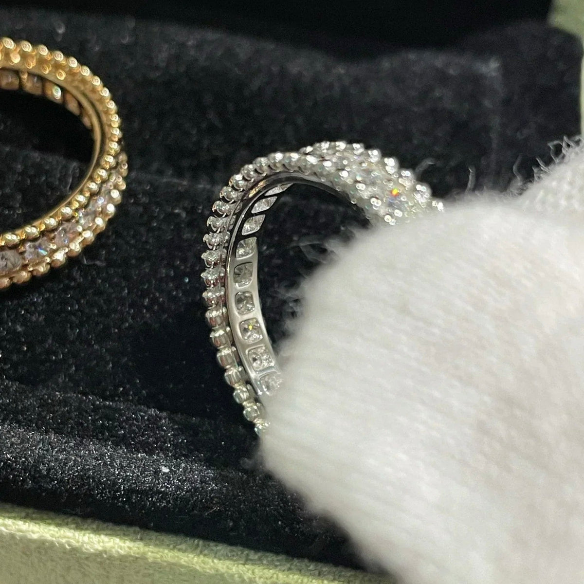 [⭐Haelin Jewelry]PERLEE DIAMOND SILVER RING