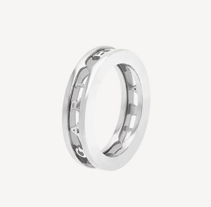 [⭐Haelin Jewelry]ZERO 1 ONE-BAND WITH OPENWORK LOGO SPIRAL RING